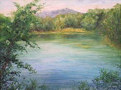 liron art, liron Sissman, plein air, Crystal Lake