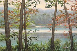 liron, liron art, liron Sissman, Gate Keepers, metaphorical landscape, landscape painting