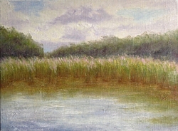 liron art, liron Sissman, plein air, Piermont Marsh NY