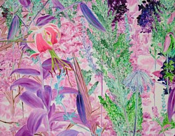 liron, liron art, liron sissman, Positivism, flower painting, art