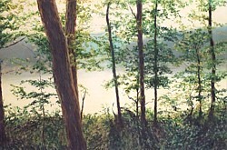 liron, liron art, liron sissman, There II, metaphorical landscape, landscape painting