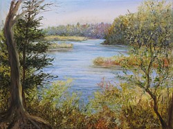 liron art, liron Sissman, plein air, Autumn